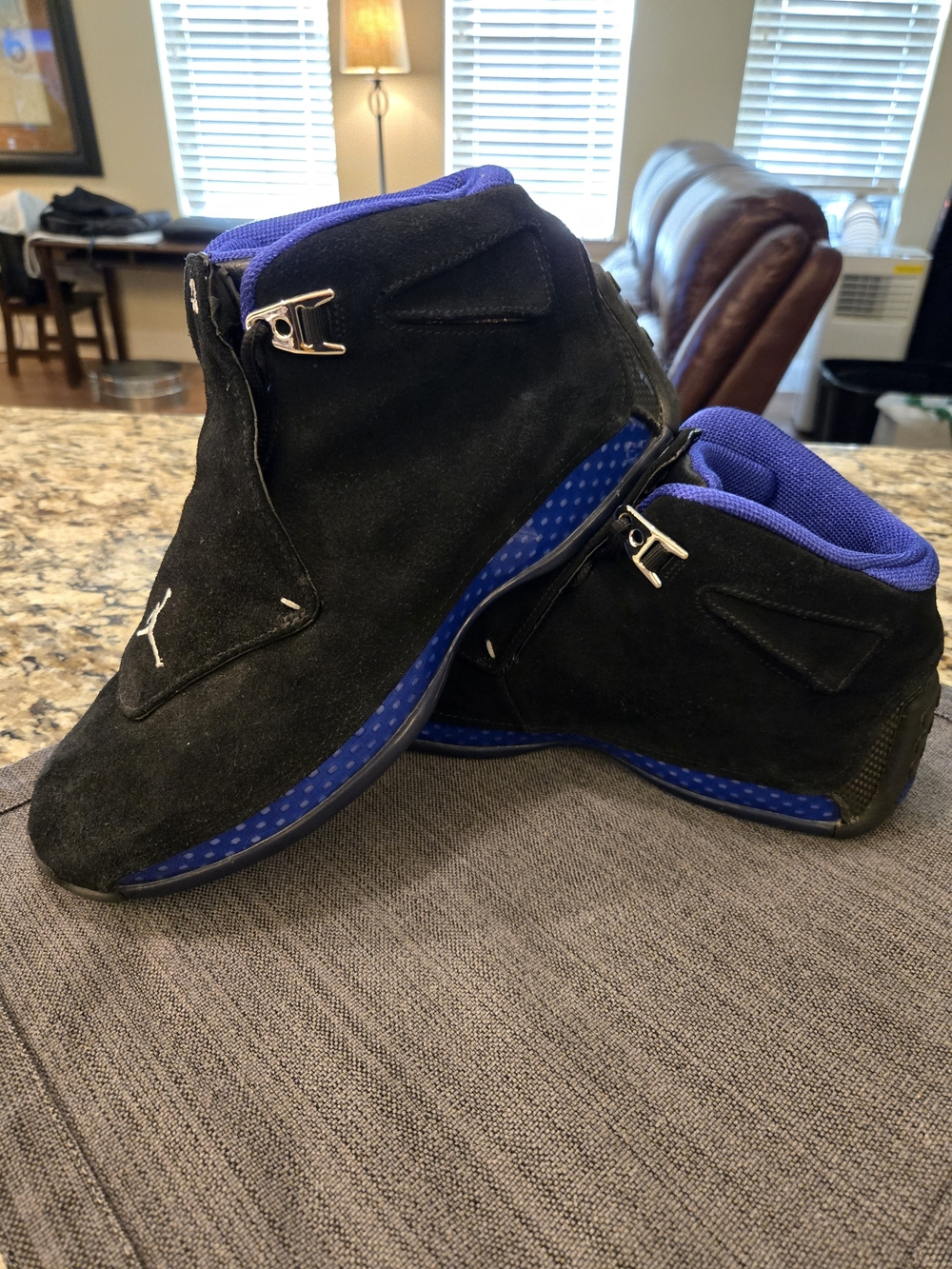 Nike Air Jordan 18 OG Black Sport Royal Size 10 Rare